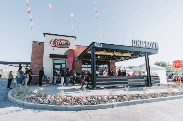 Raising Cane’s operates 16 restaurant locations across the Las Vegas/Henderson region and 19 ...