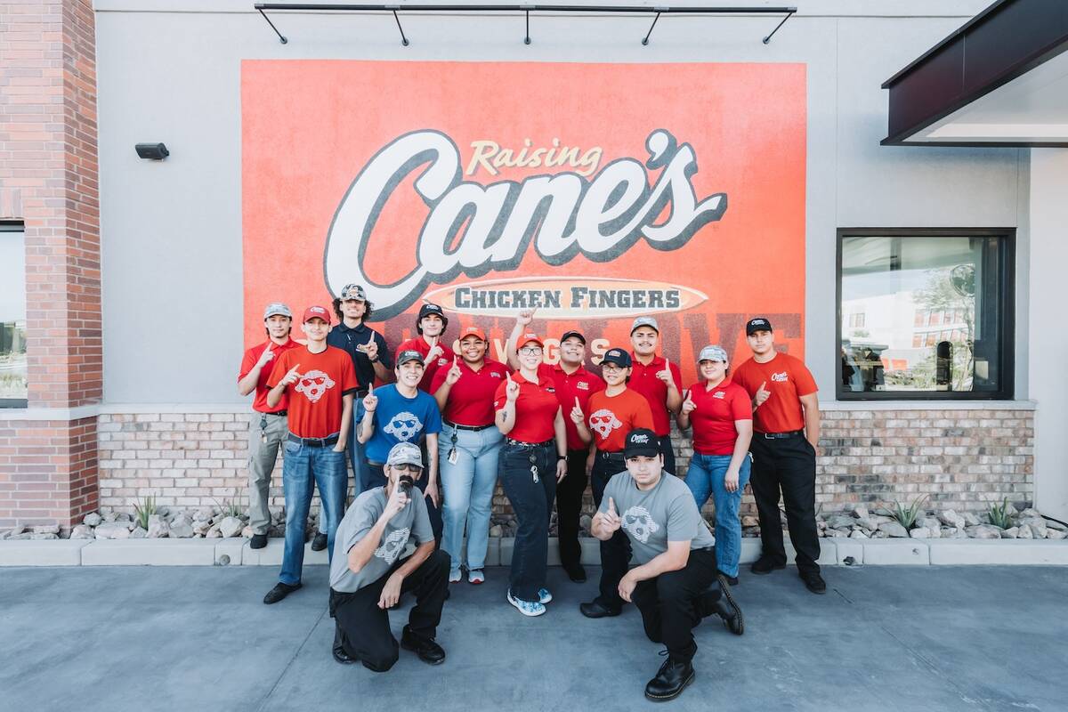 Raising Cane’s Chicken Fingers placed first in the large company category of 500 or more empl ...