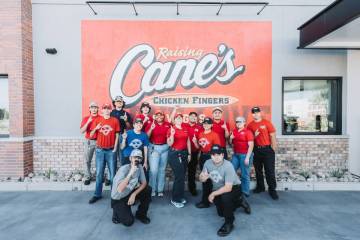 Raising Cane’s Chicken Fingers placed first in the large company category of 500 or more empl ...