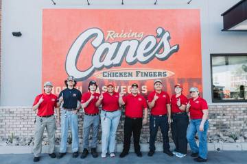 Raising Cane’s Chicken Fingers placed first in the category of 500 or more employees of 11 pa ...