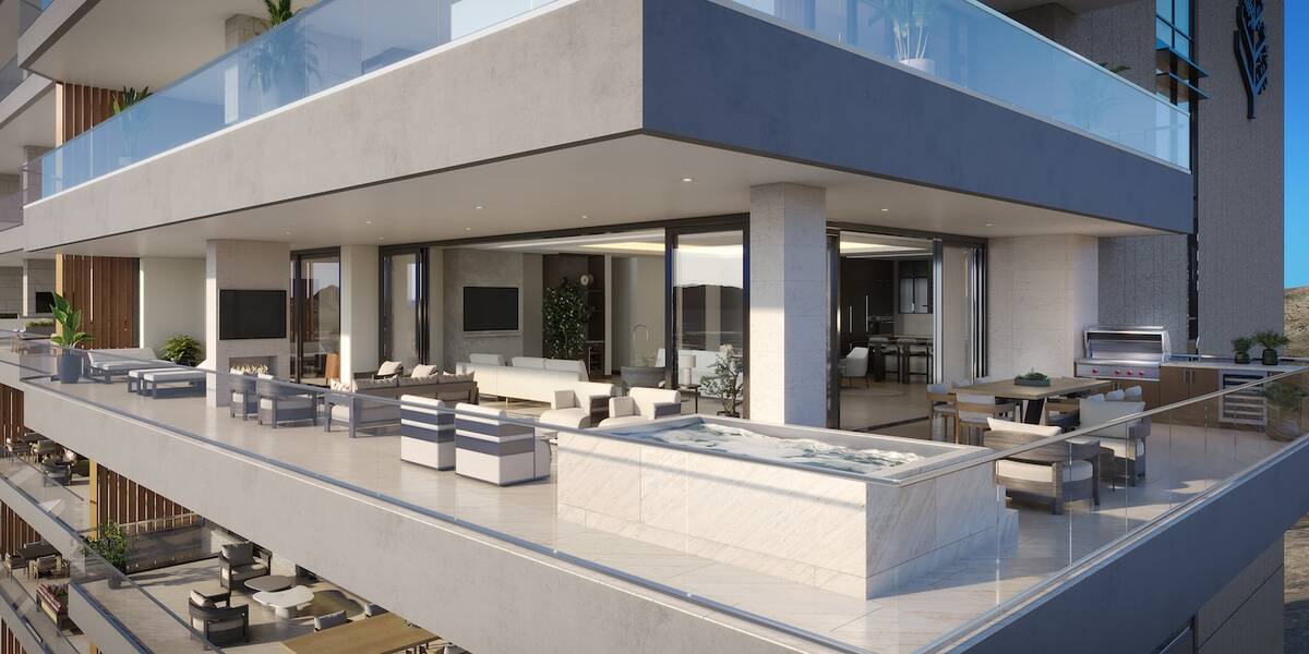 This artist's rendering of Four Season Private Residences Las Vegas in MacDonald Highlands in H ...