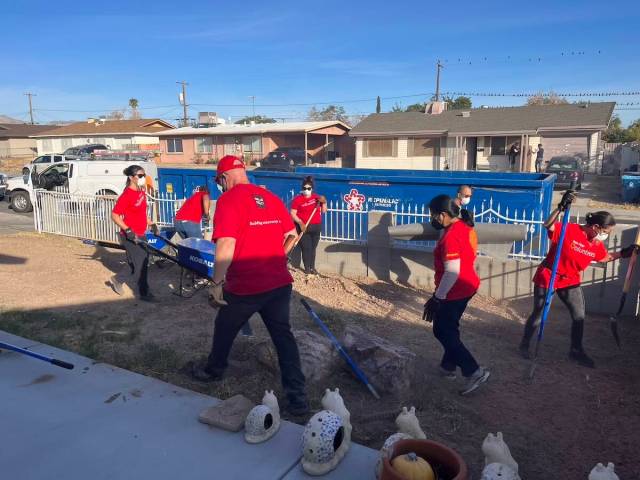 RTSNV volunteers worked to enhance the homes and lives of low-income homeowners — including s ...