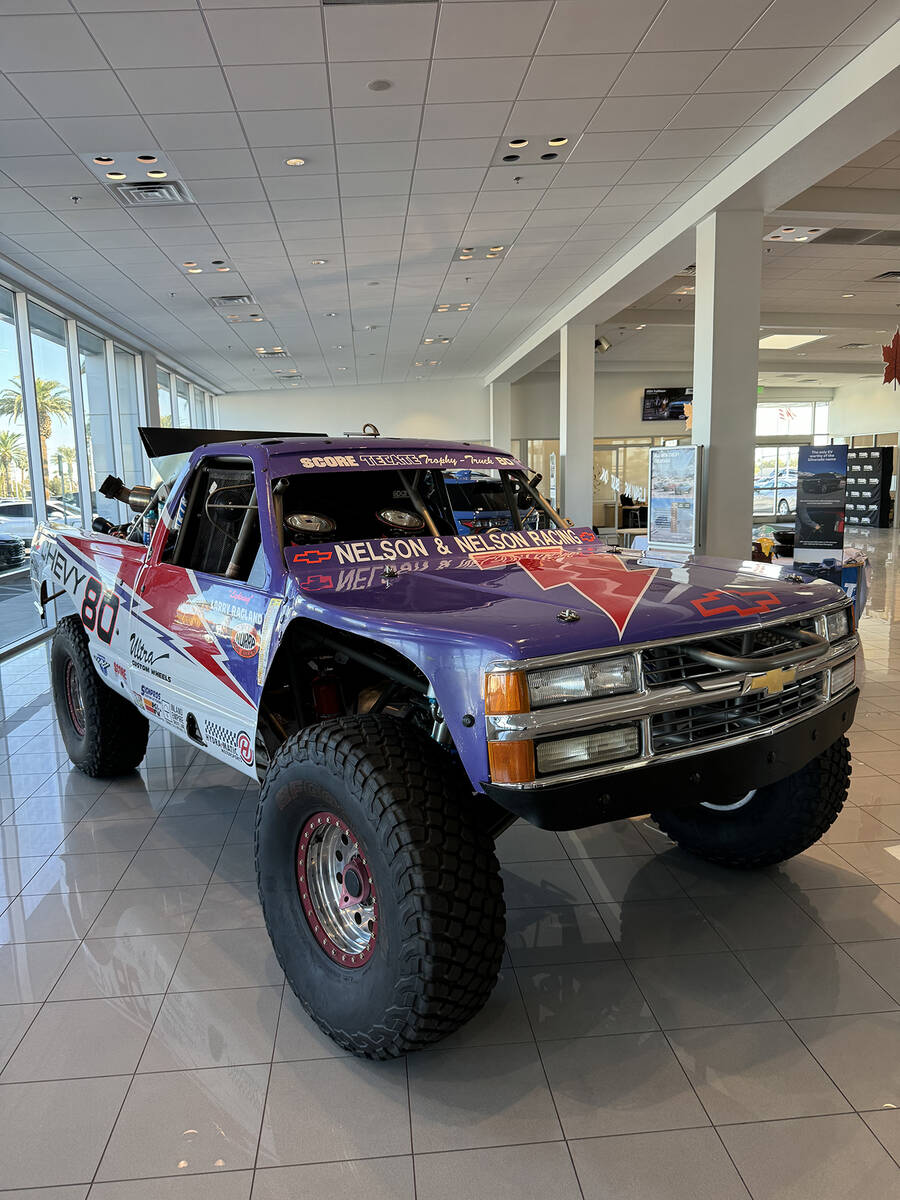 Off-road racing legend “Lightning” Larry Ragland’s truck will displayed at Team Chevrolet ...