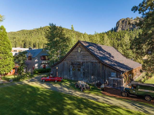 There are several cabins on the property. (Chase International Luxury Real Estate)