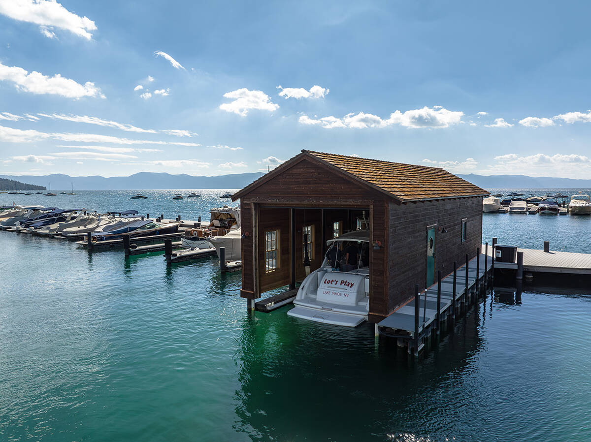 There is a rare boat house on the property. (Chase International Luxury Real Estate)