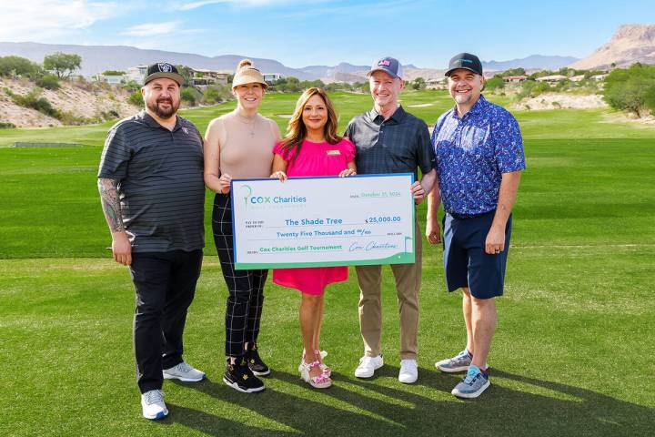 The annual Cox Charities Golf Tournament raised $25,000 for The Shade Tree, a 24-hour accessibl ...