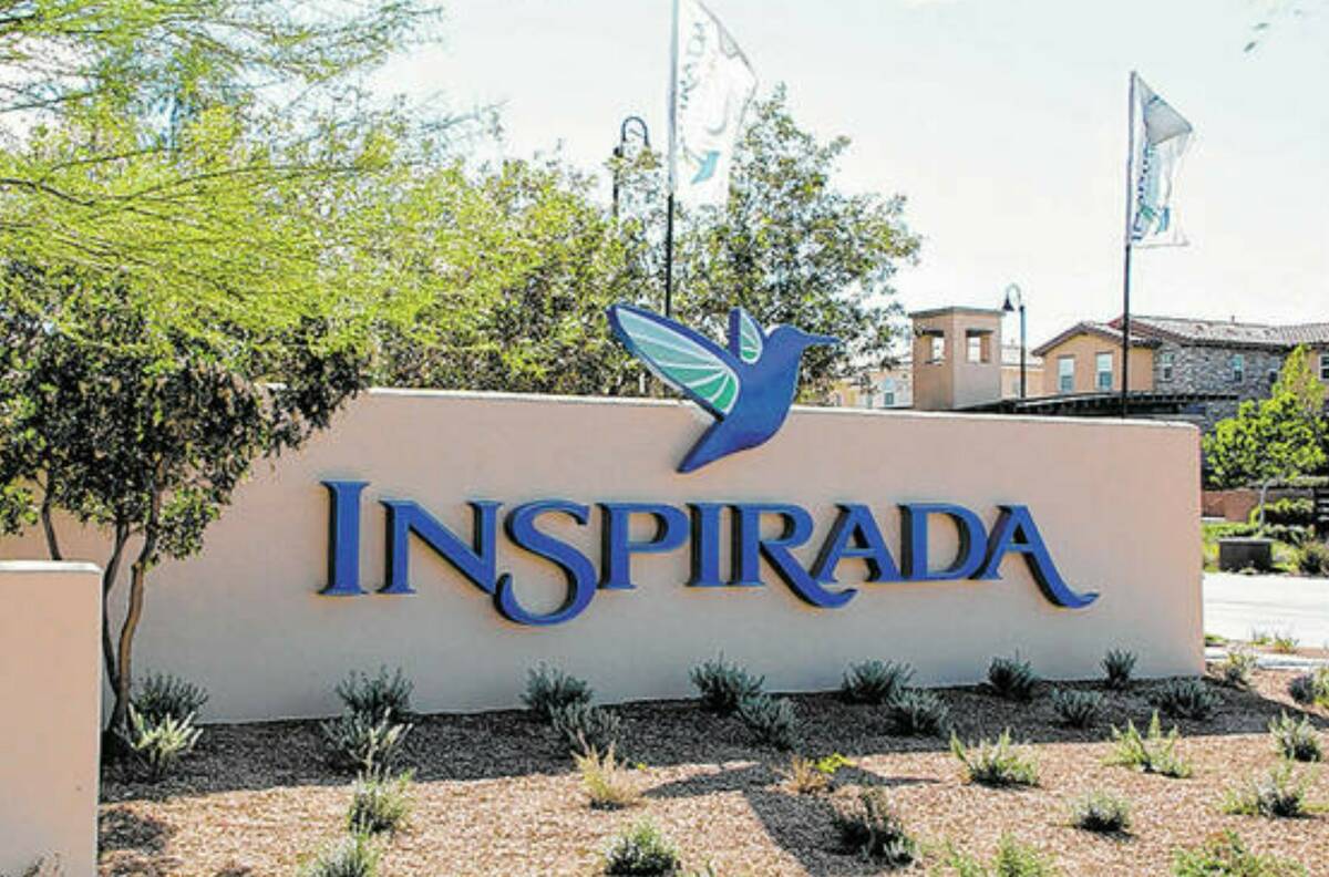 Inspirada in west Henderson came in 26th with 543 sales, a decline of 6 percent from 575 in 202 ...