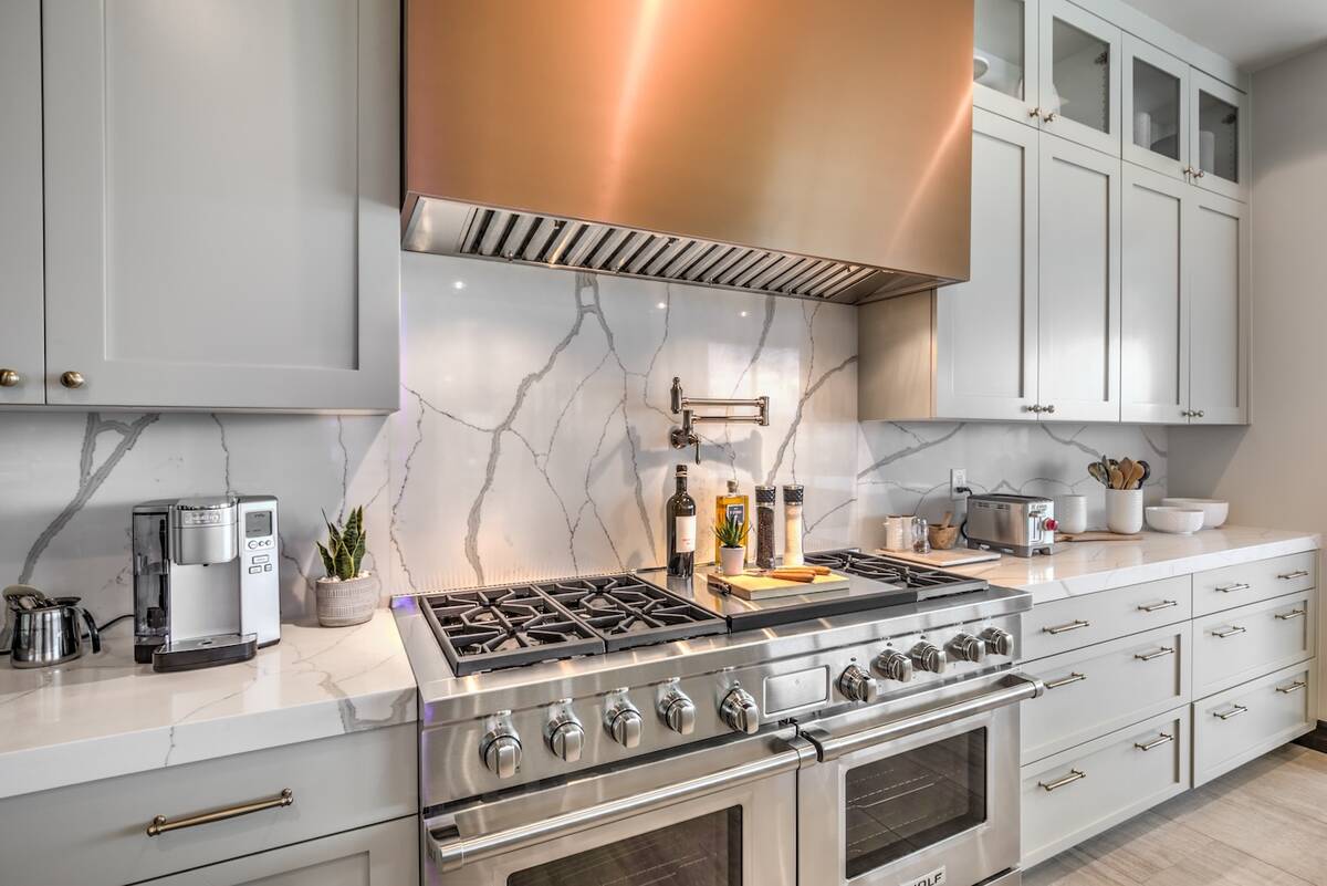 The kitchen has high-end upgraded appliances. (Keller Williams Realty Southwest)