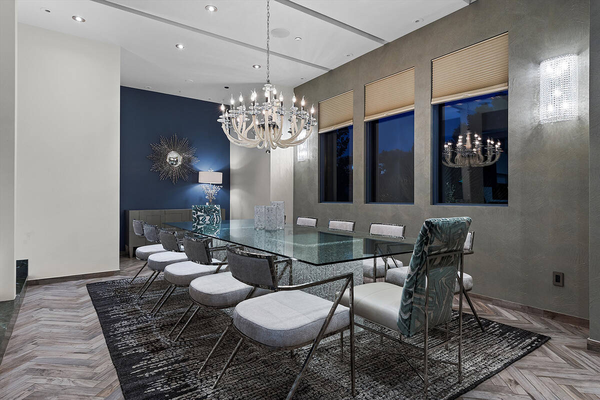 The showcases a formal dining room. (AVIA Media Group)