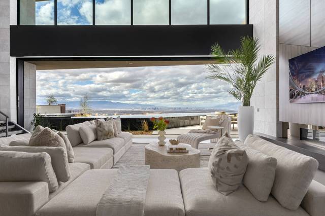 The home's living room. (Photo courtesy of Blue Heron)