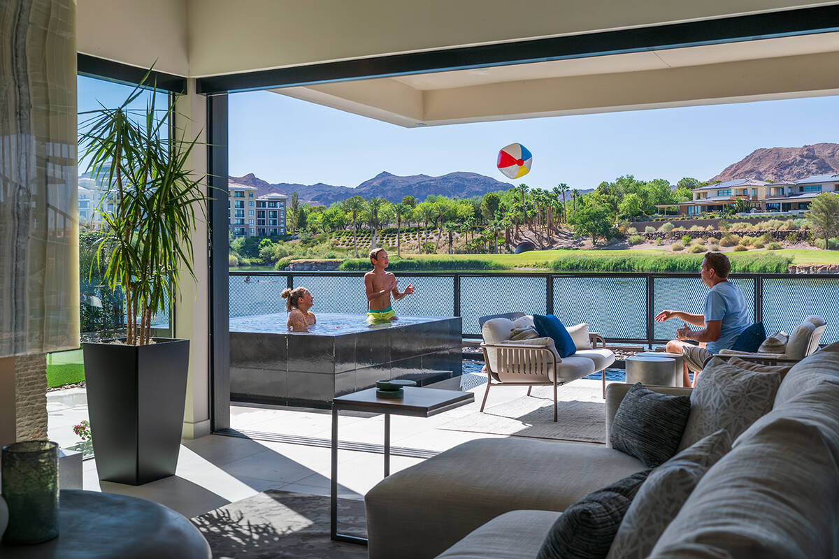 The home includes indoor/outdoor features. (Photo courtesy of Blue Heron)