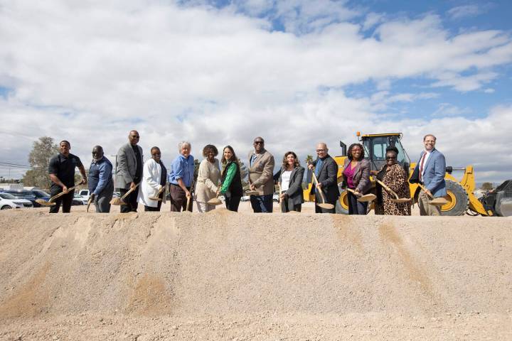 City officials and community leaders attended the March 12 groundbreaking ceremony for two affo ...