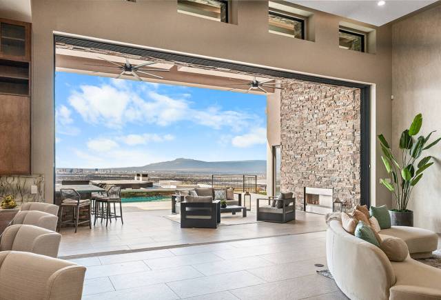 The home sits on a half-acre lot and has a sweeping view of the Las Vegas Strip. (Stetson Ybarr ...