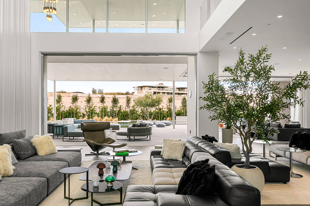 The Summerlin home built in 2020 sits on 0.79 acres. The two-story home measures 14,322 square ...