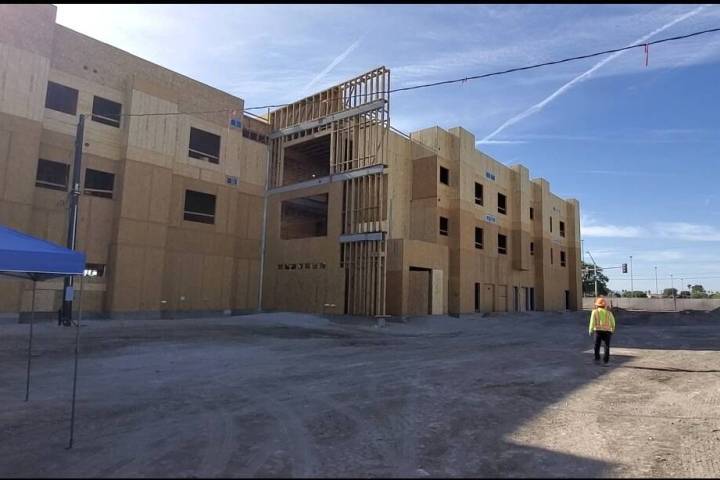 Blind Center of Nevada hosted a hard hat tour to provide a first look update on construction pr ...