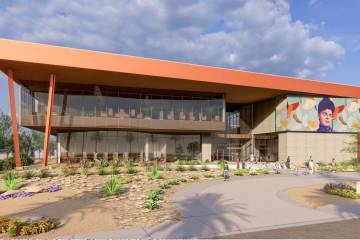 The new West Las Vegas Library is under construction at 1861 N. Martin Luther King Blvd. on the ...