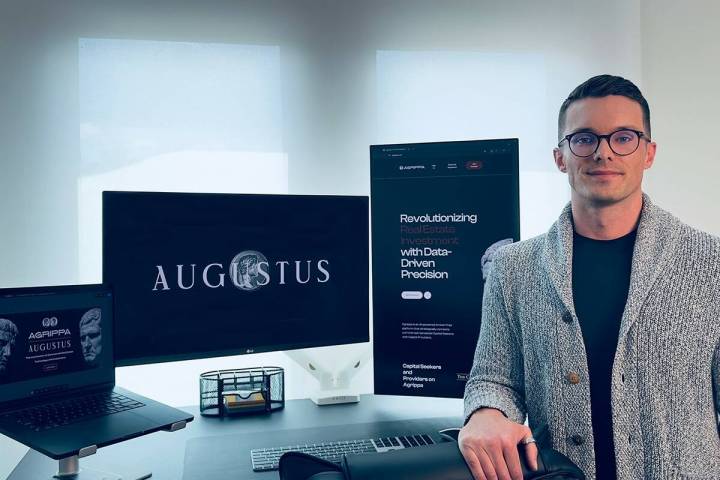 Blake J. Owens, 30, founded Agrippa which he describes as the “AI-driven Match.com for commer ...