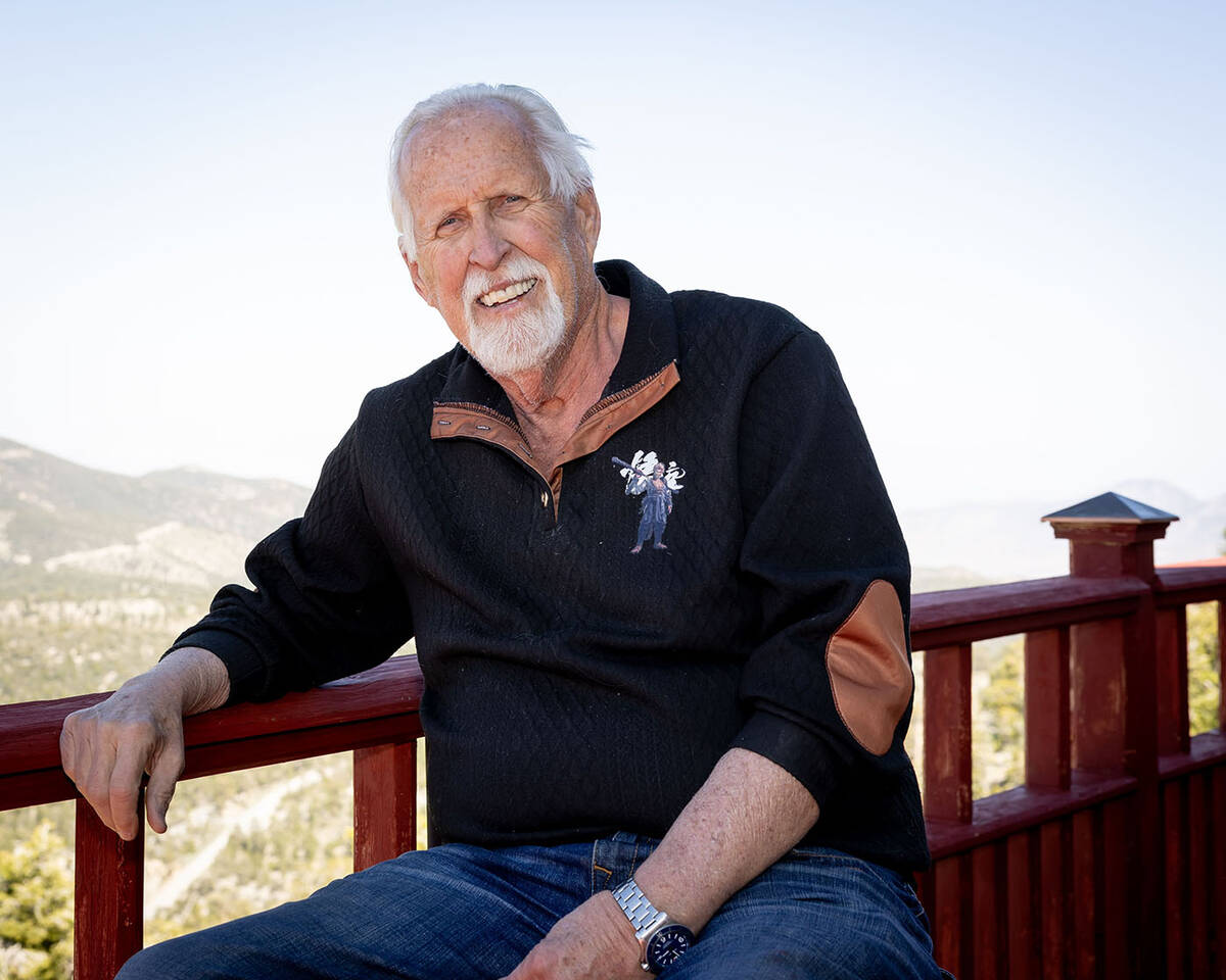 Homeowner Ennis Jordon built the two-story, 4,260-square-foot property atop Mount Charleston. ( ...