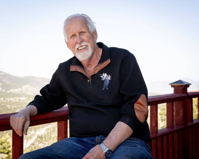 Homeowner Ennis Jordon built the two-story, 4,260-square-foot property atop Mount Charleston. ( ...