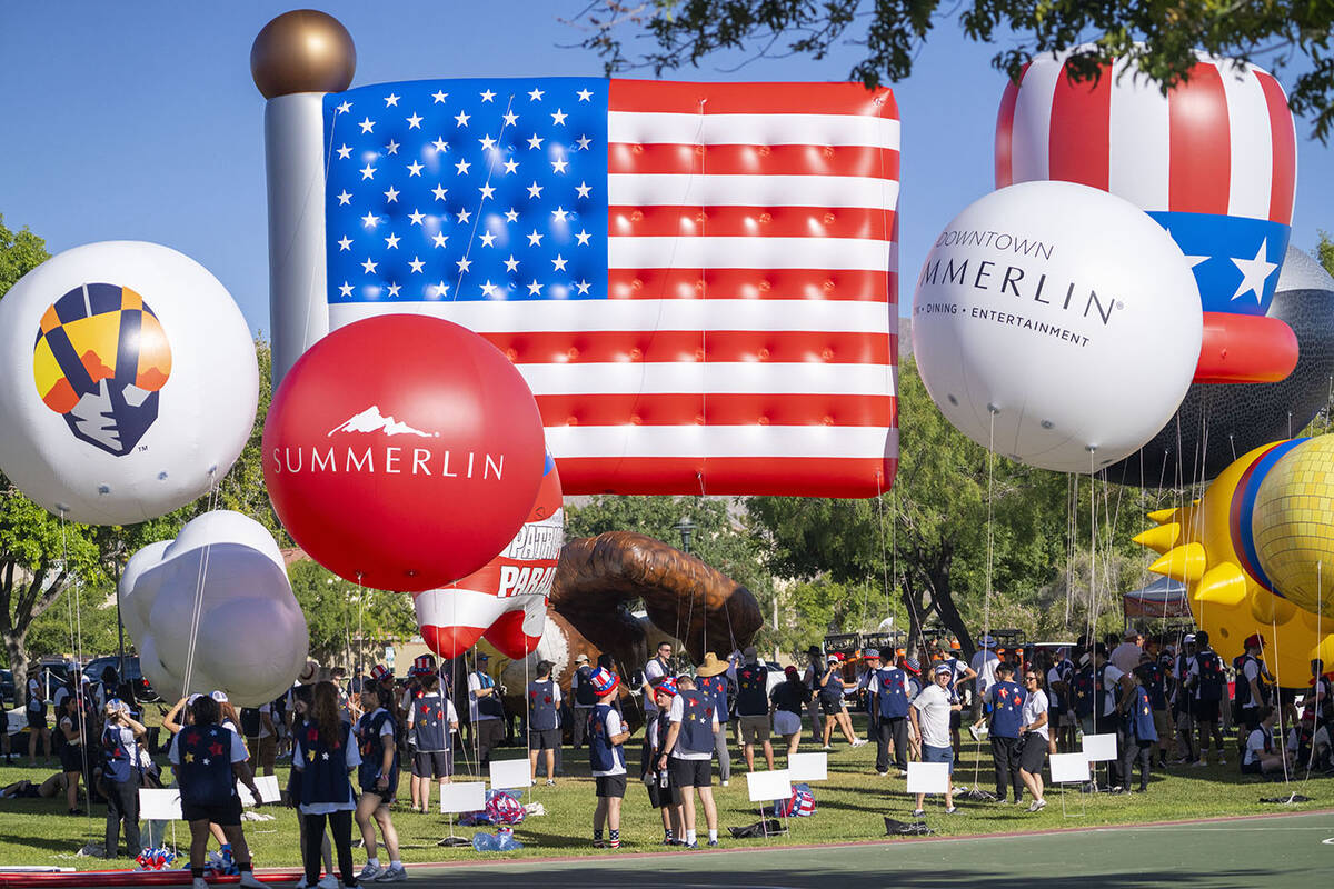 The Summerlin Council Patriotic Parade will feature more than 70 entries. More than 2,500 peopl ...