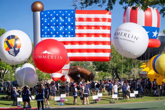 The Summerlin Council Patriotic Parade will feature more than 70 entries. More than 2,500 peopl ...