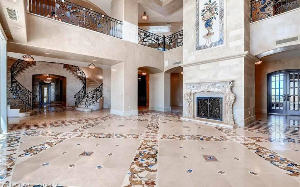 The $10.9 million penthouse at One Queensridge Place includes details handcrafted with the fine ...