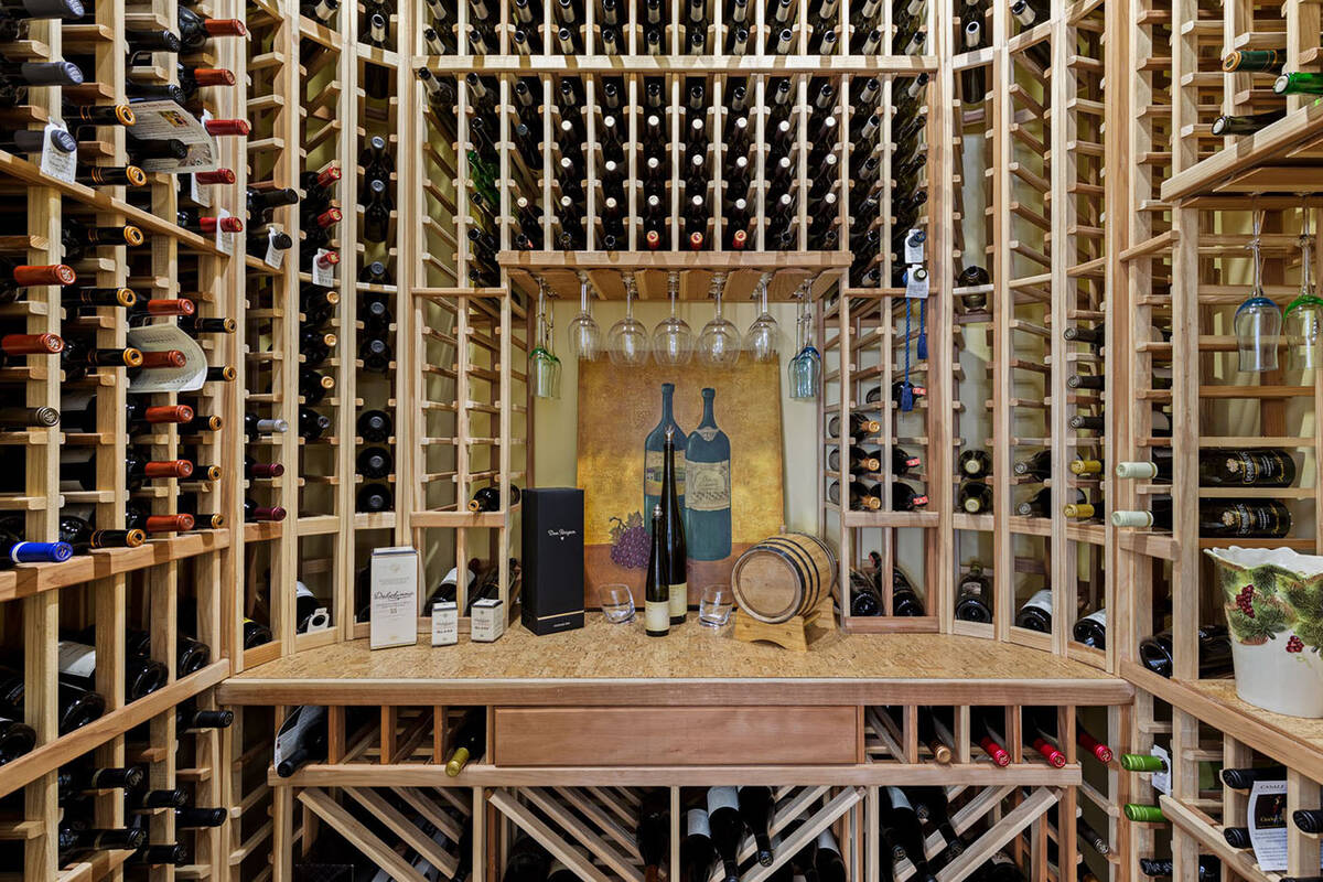 A storage closet in the formal dining room was converted into a 1,000-bottle temperature-contro ...
