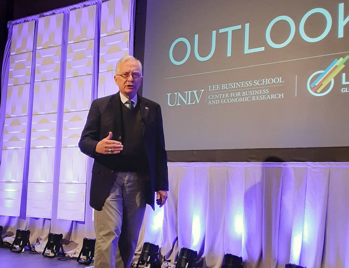Dr. Stephen Miller, research director of the Center for Business and Economic Research at UNLV, ...