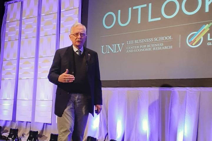 Dr. Stephen Miller, research director of the Center for Business and Economic Research at UNLV, ...