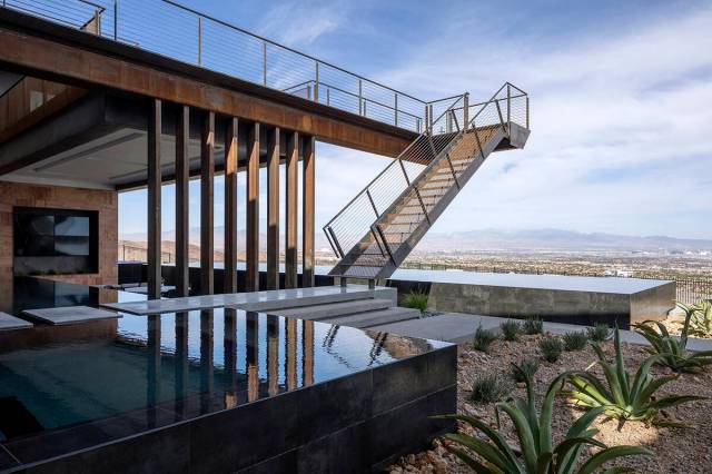Built in 2020, the three-story home built by Blue Heron sits on 1.25 acres and measures 12,655 ...