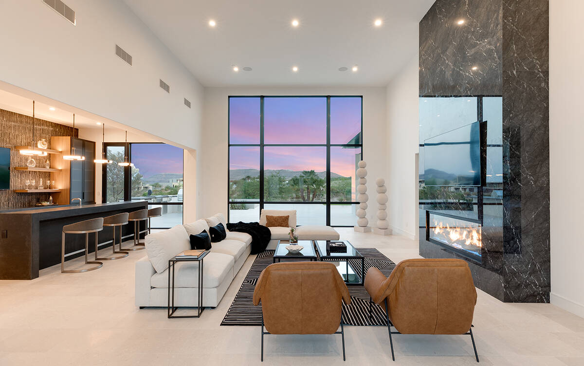 The mansion on Discovery Peak Court in The Summit luxury community measures 11,974 square feet ...