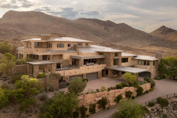 This mansion on Promontory Pointe in The Ridges in Summerlin is listed for nearly $21 million. ...