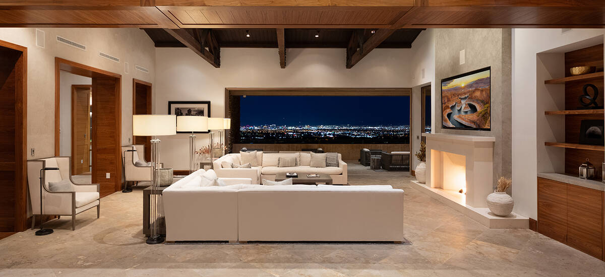 This mansion in Summerlin's The Ridges is listed at $20,950,000 and is an example of how luxury ...
