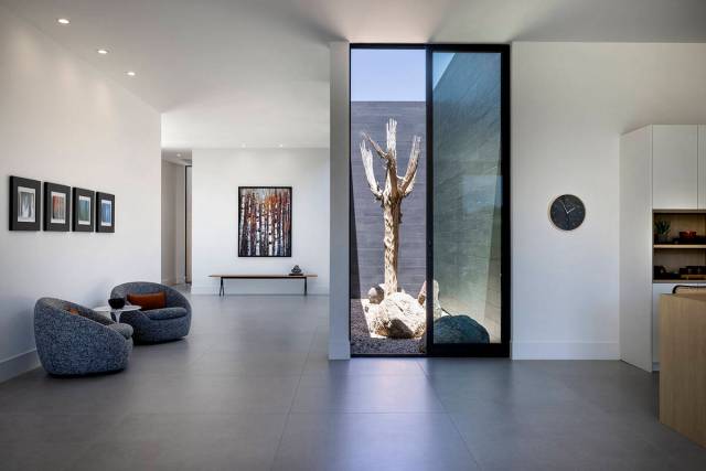 There’s an atrium for tranquil reflection. (IS LUXURY)