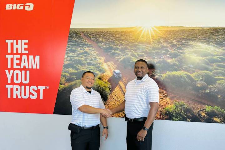 From left, Jimmy Duran, Big O Tires Senior District Manager, and David Mackey, Big O Tires Dire ...