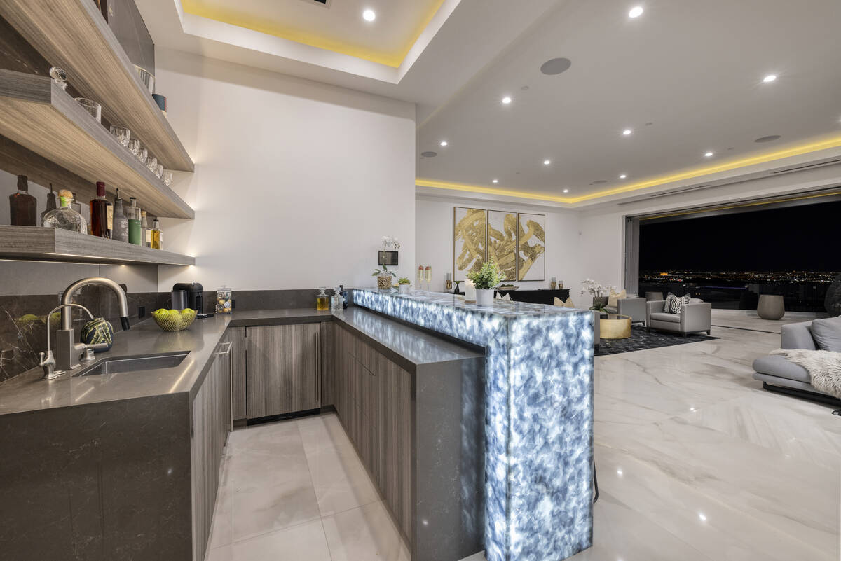 The bar lounge. (Douglas Elliman)