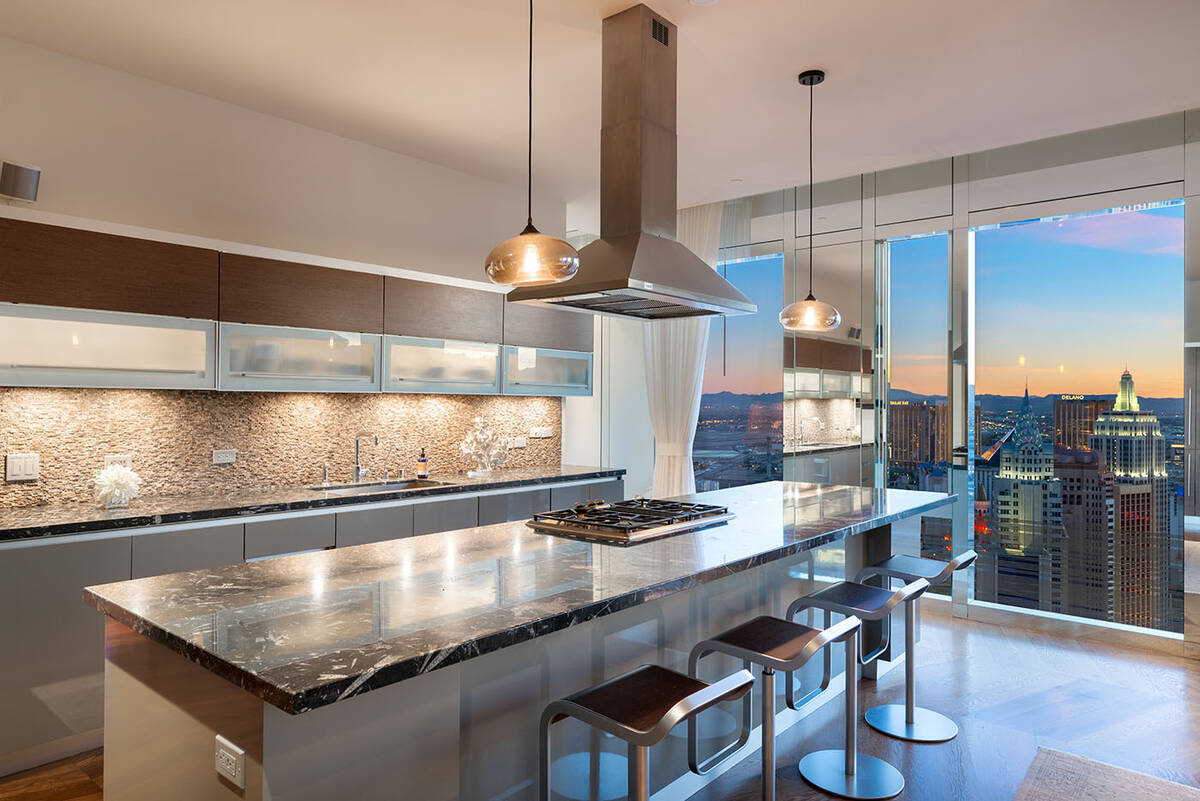 The Waldorf Astoria penthouse's kitchen. (BHHS)