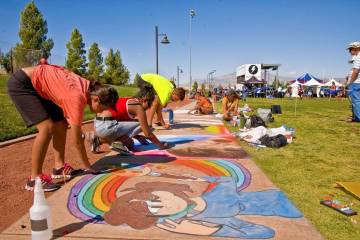 Skye Canyon will hold its ninth annual juried chalk art competition, Chalk & Cheers, Oct. 25 at ...