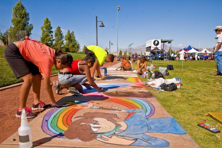 Skye Canyon will hold its ninth annual juried chalk art competition, Chalk & Cheers, Oct. 25 at ...