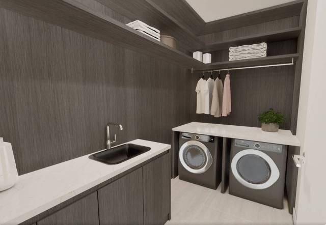 The laundry. (Four Season Private Residences)