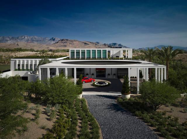 Architect Daniel Joseph Chenin designed this 12,400-square-foot three-level estate in the exclu ...