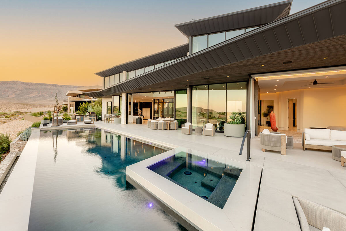 The $25 million Summit Club home features a pool and spa. (IS Luxury)