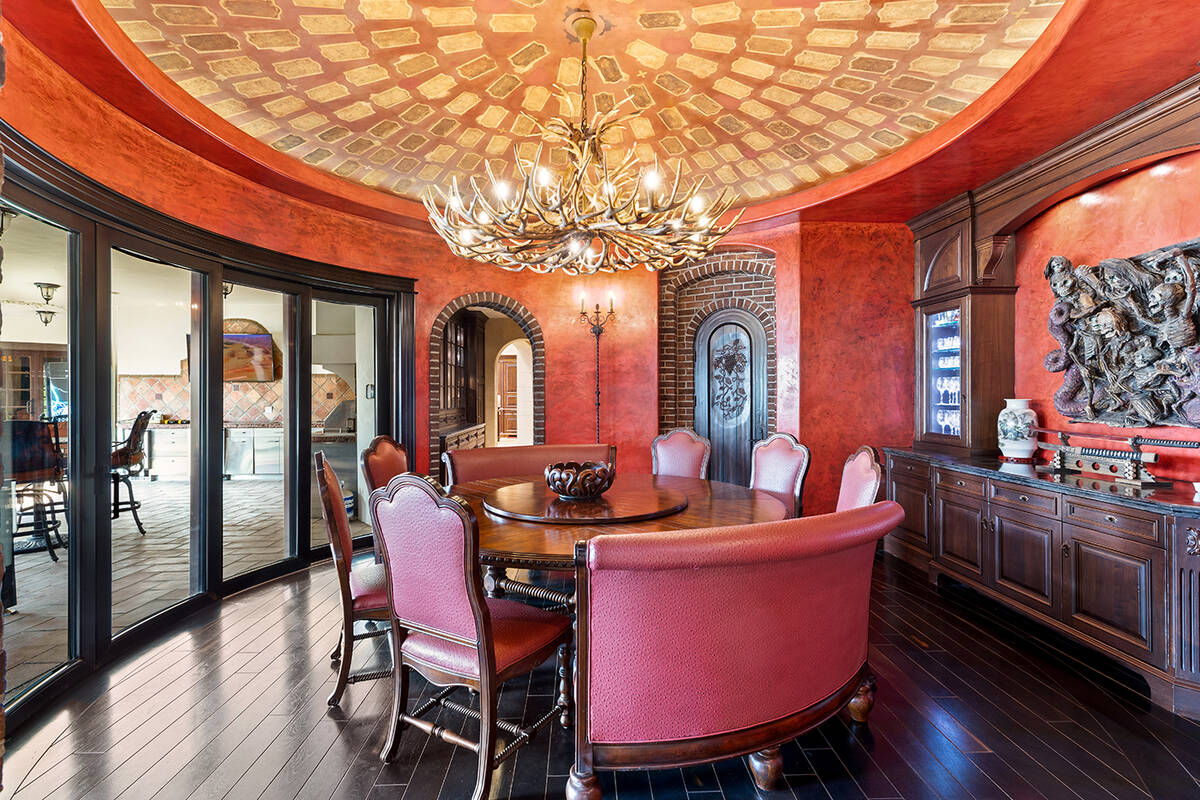 The formal dining room of the south valley mansion. (BHHS)
