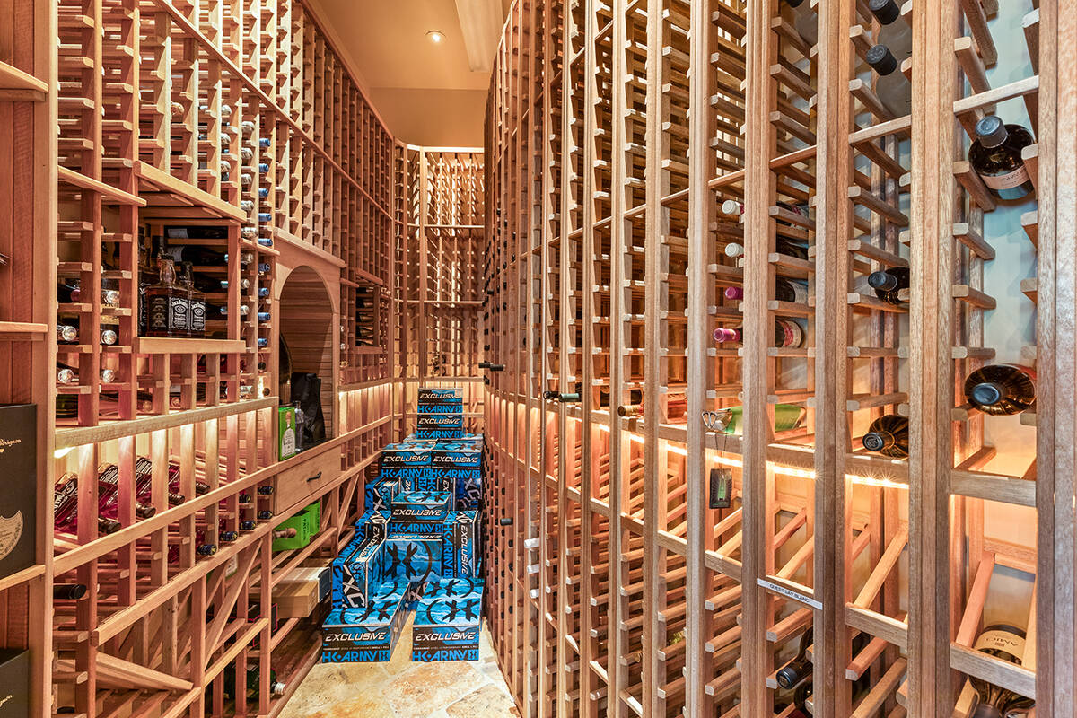 The south valley home's traditional wine cellar. (BHHS)