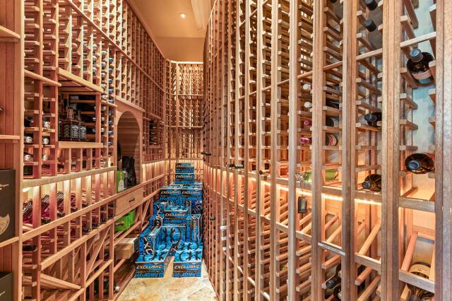 The south valley home's traditional wine cellar. (BHHS)