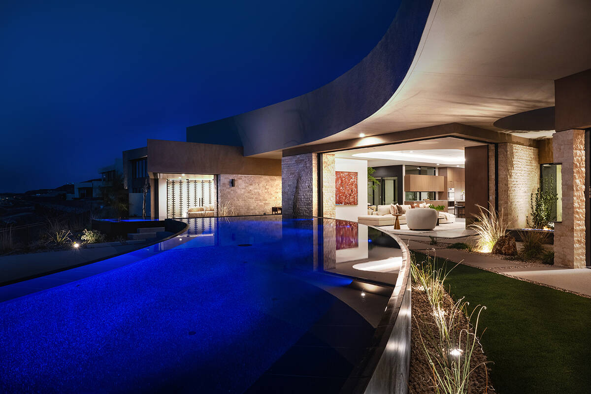 The Ascaya home was built in 2024 and sits on 0.59 acres. (Vegas Modern Realty)