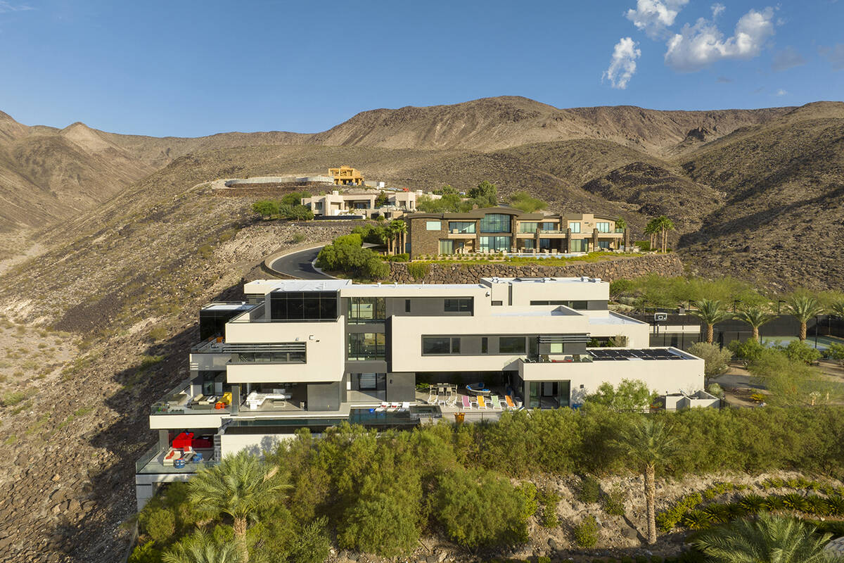The three-story mansion on Dragon Ridge Drive in MacDonald Highlands has been leased for $85,00 ...