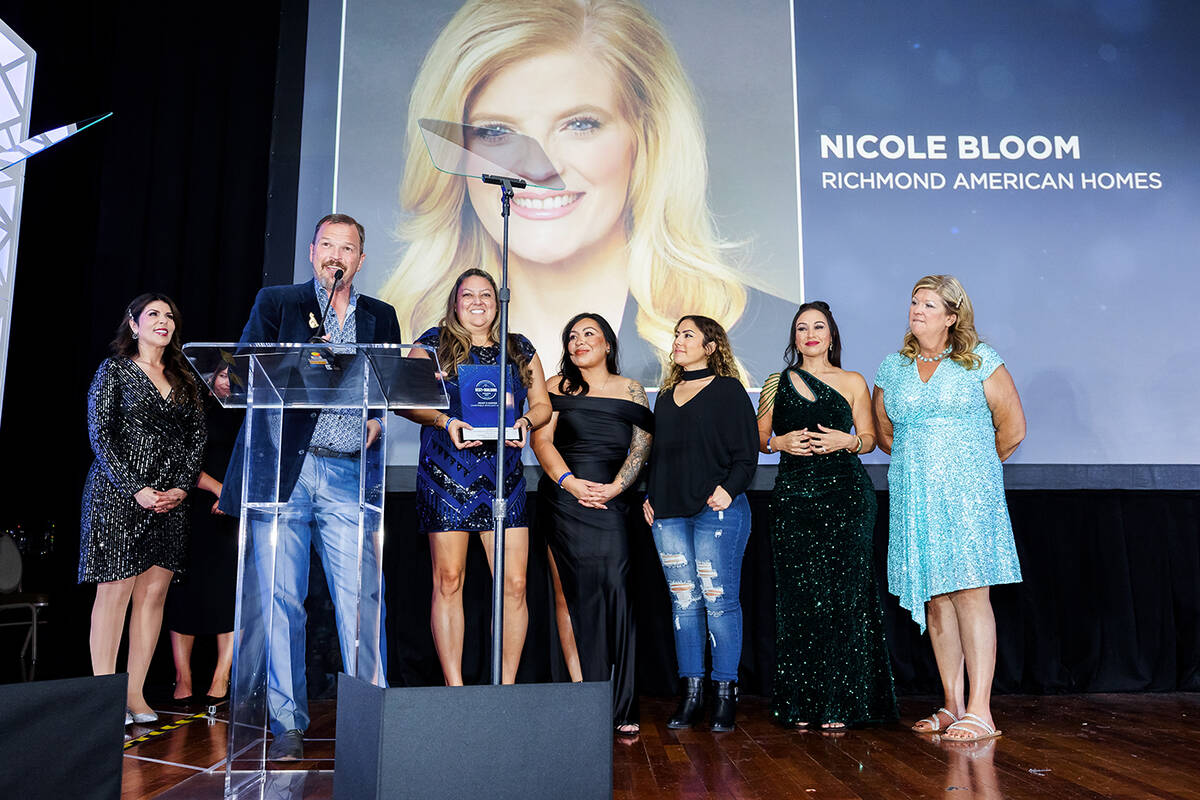 The team from Richmond American Homes accepted an award for Nicole Bloom for her work to advoca ...