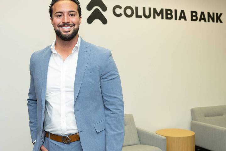 David Navarro oversees growth of Columbia Bank in Southern Nevada as its market director. (Tony ...