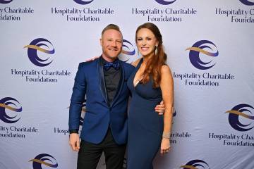 Hospitality Charitable Foundation Director of Operations Chris Alfieri and Executive Director M ...